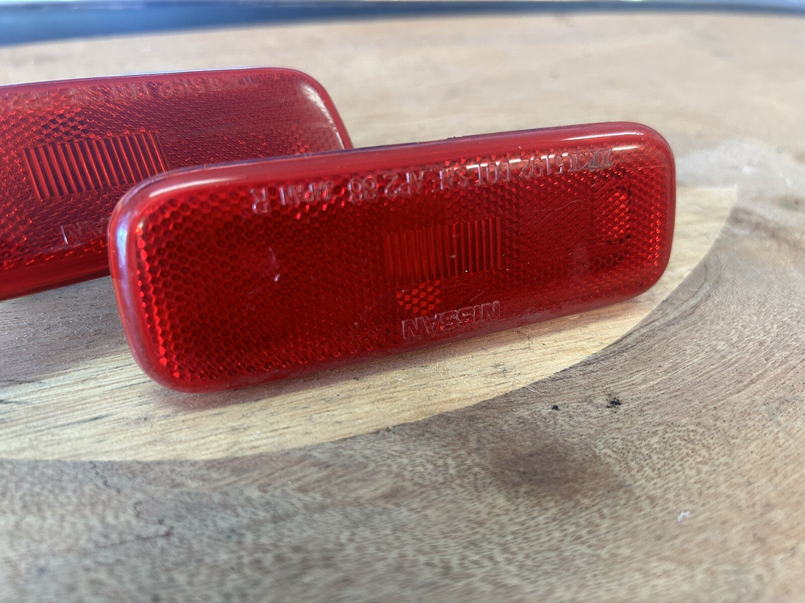 89-94 NISSAN 240SX Rear Side Reflector Pair x2 OEM 2619540F10
