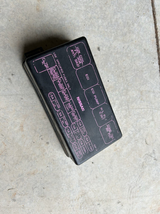 Used OEM 1989-1994 Nissan 240SX S13 Engine Bay Fuse Box Cover -Little scratches