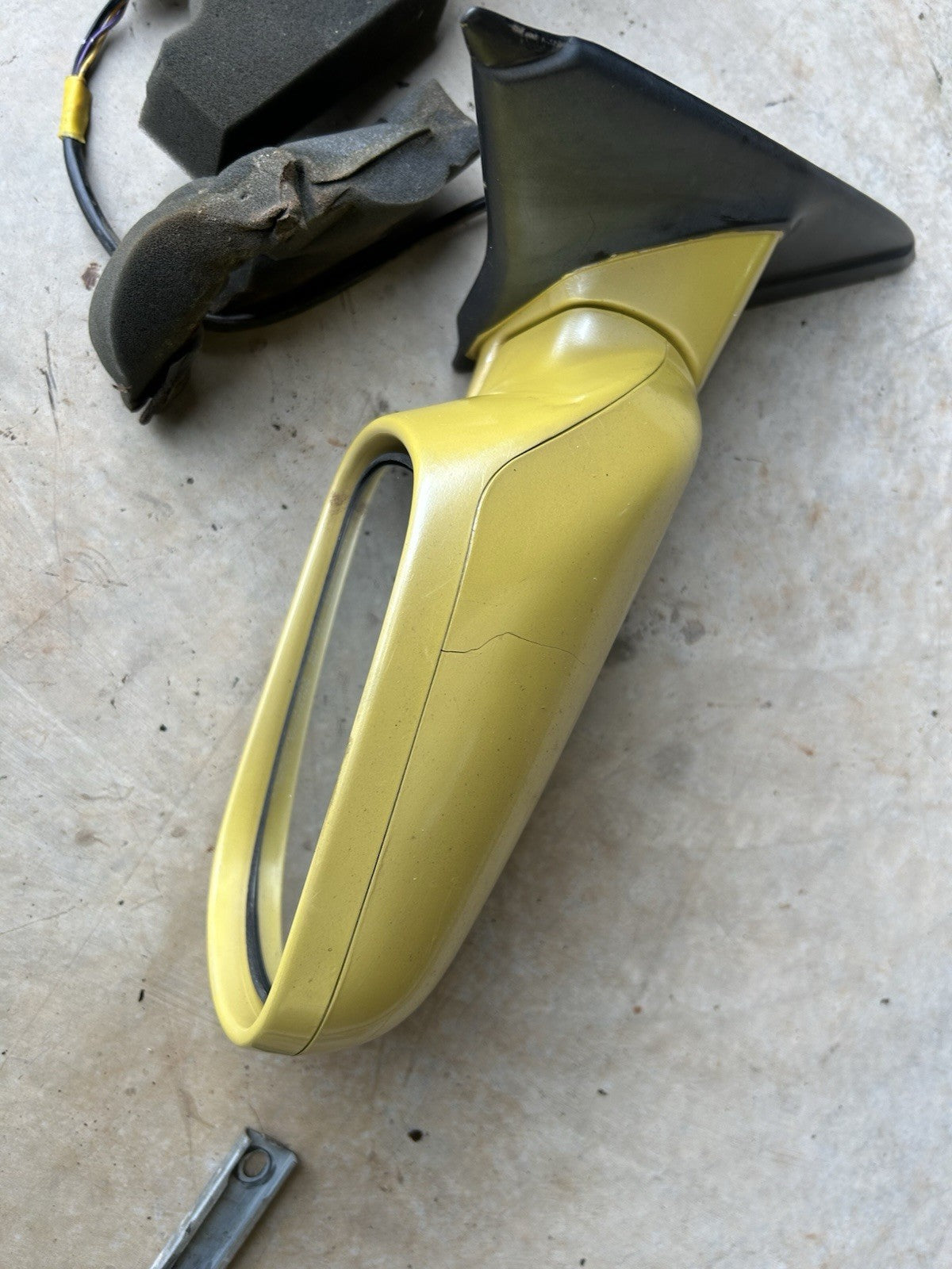 90-96 Nissan Z32 300zx Left & Right Door Exterior Side Power Mirror OEM Yellow