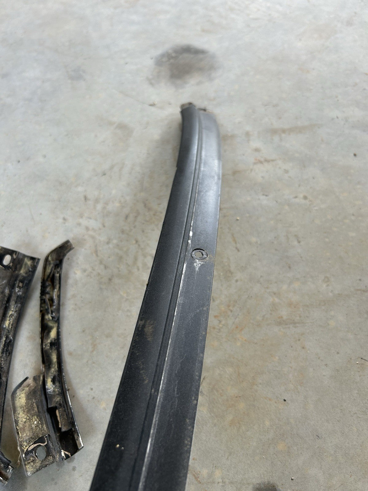 89-93 Nissan S13 240sx Coupe Rear Window Finisher Lower Trim SET Back Glass Oem