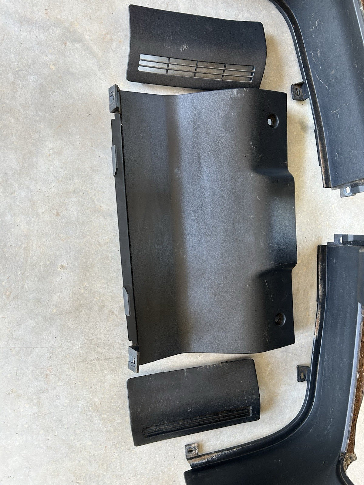 90-96 Nissan 300zx Z32 2+0 OEM Black Interior Rear Hatch Trunk Trim Panels Set