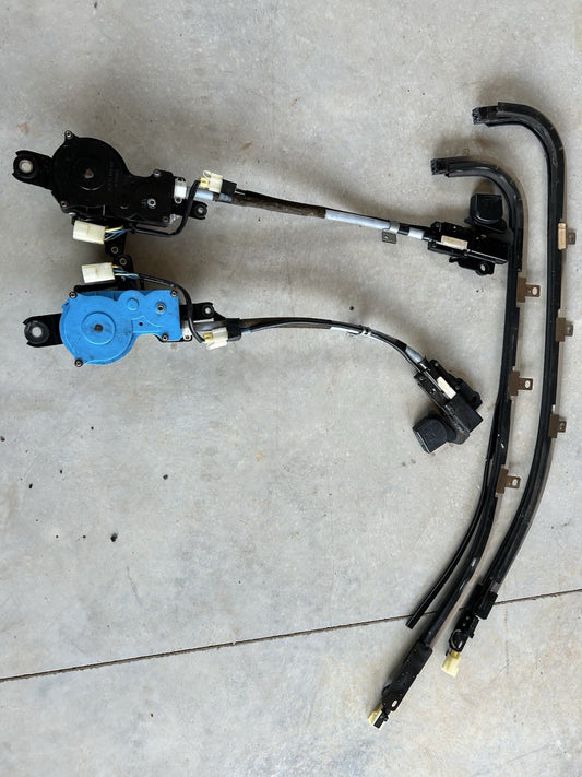 89-94 Nissan 240sx RH & LH SET Automatic Seatbelt Motor/Track S13 Seat Belt Auto