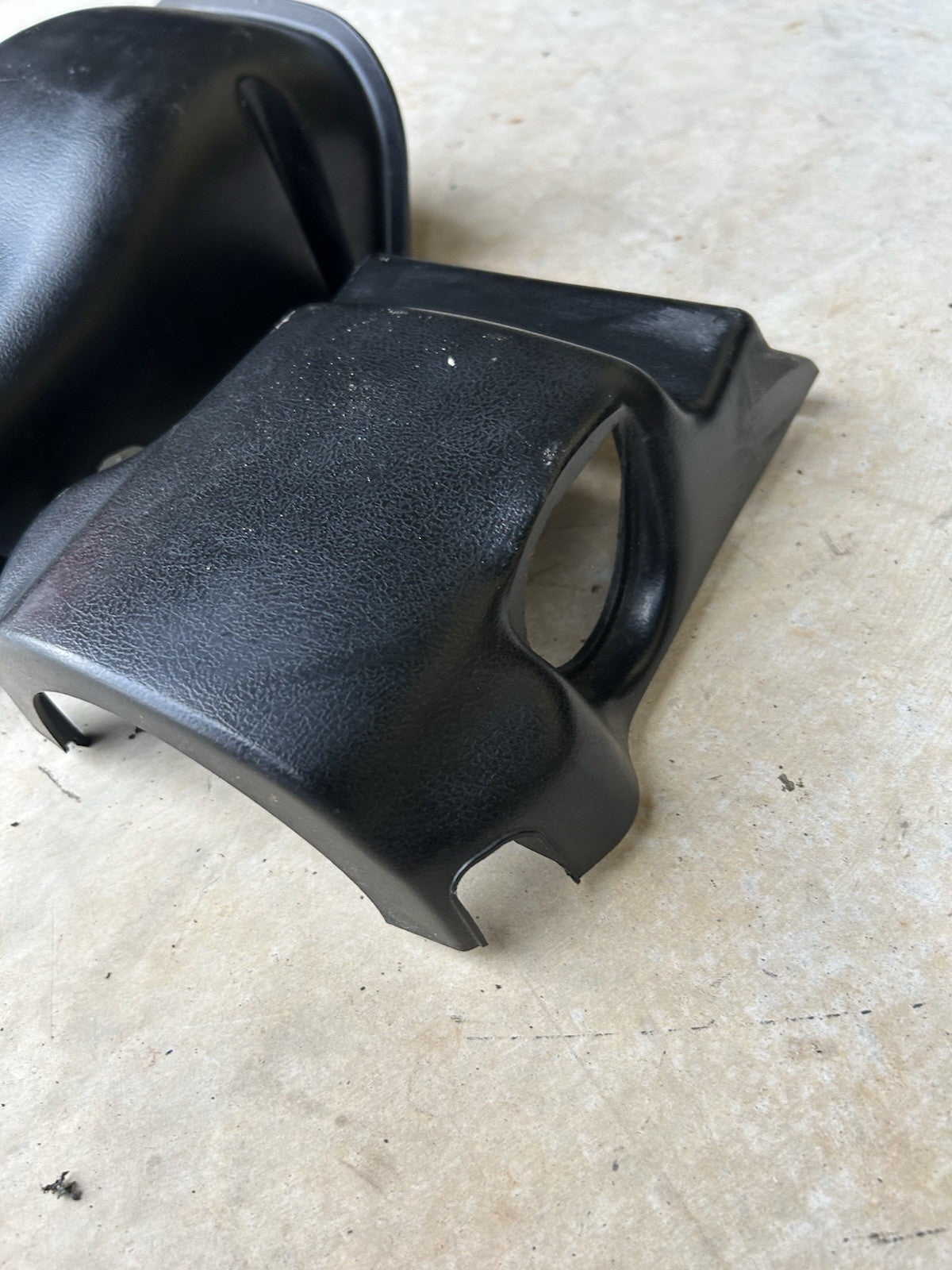 89-94 Nissan 240sx S13 Steering Column Cover Clamshell Black OEM